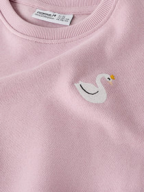 NAME IT Sweatshirt Vallene Dawn Pink Swan